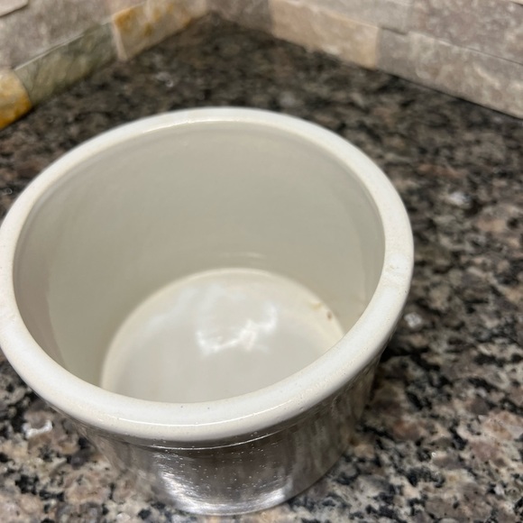 Haberdashery small vintage crock butter crock - Picture 8 of 11